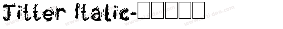 Jitter Italic字体转换